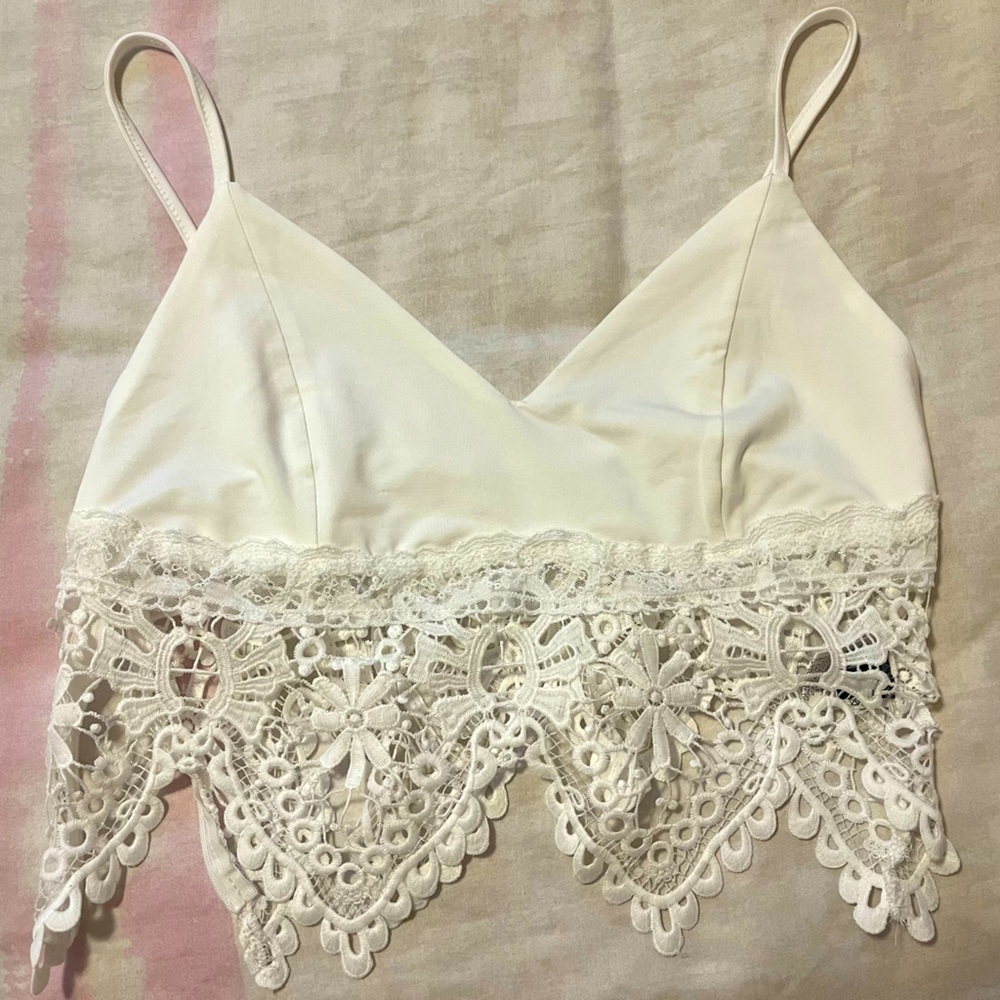 Sexy white crop top